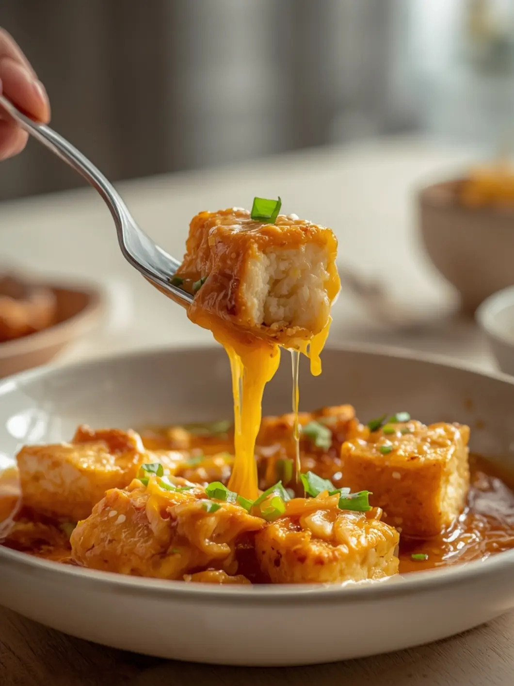 knoblauch soja glasierte tofu 3