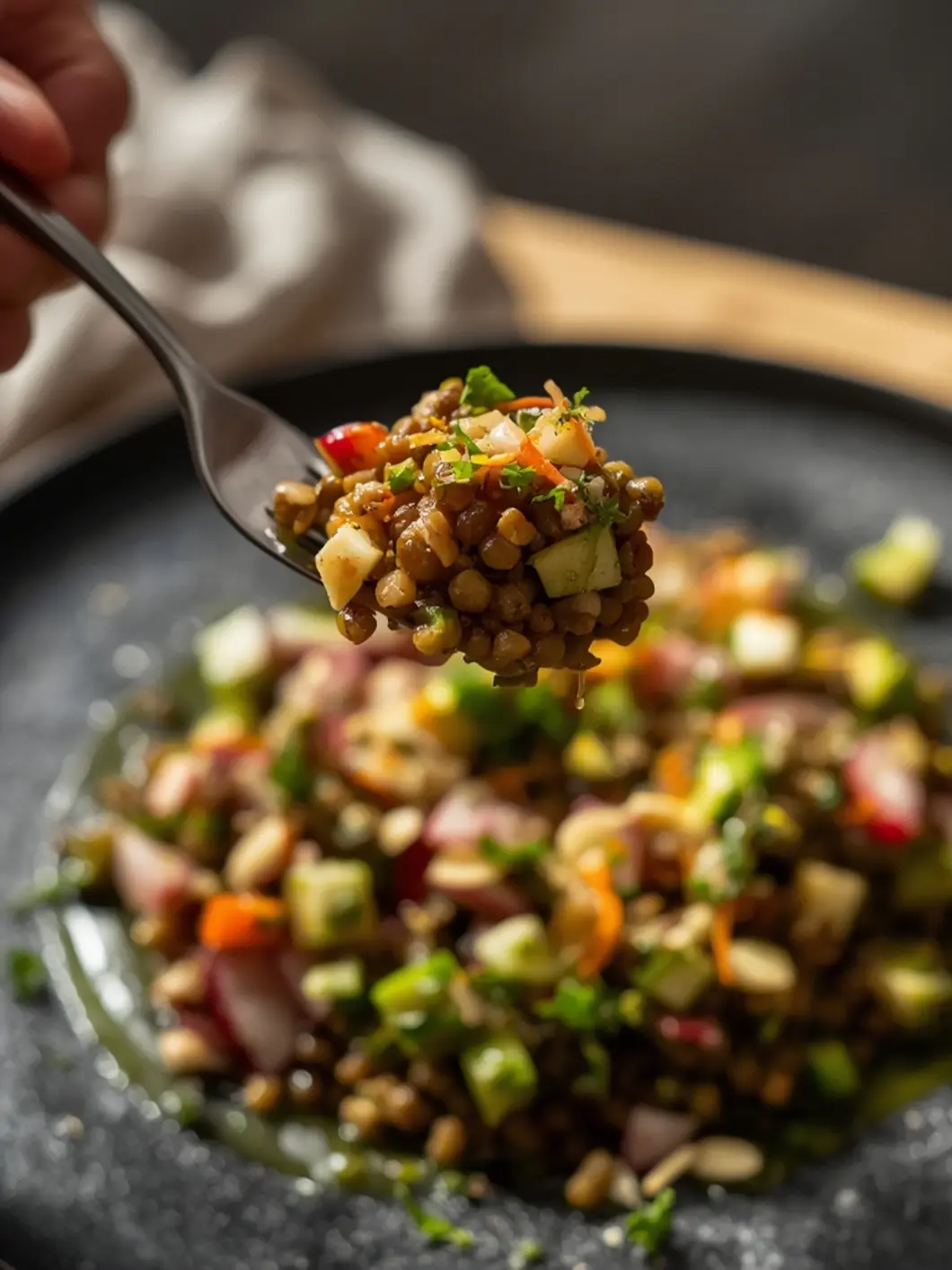 Quick 15-Minute Herby Lentil Salad (Instant Pot) 4 lentil salad 3
