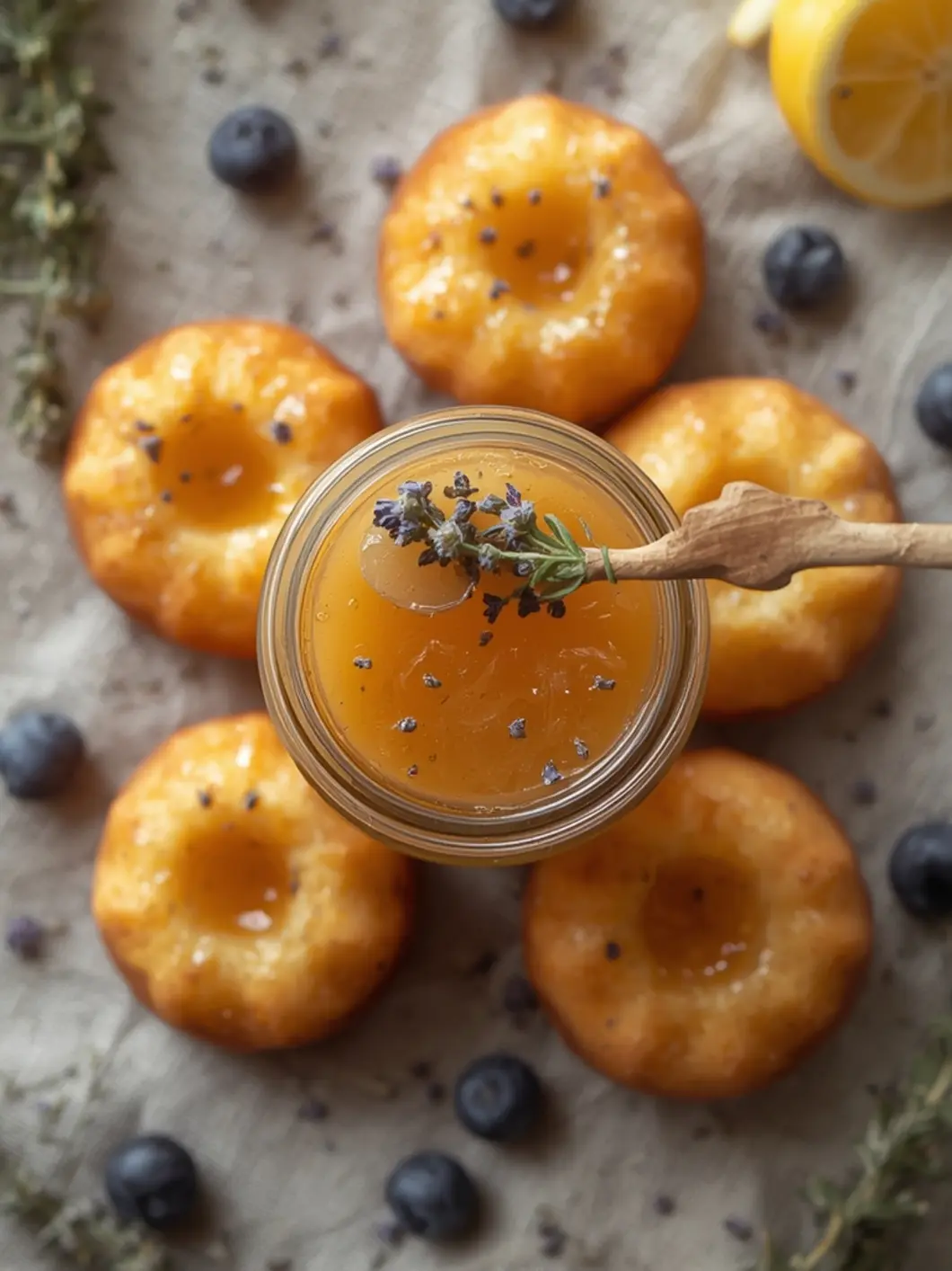 mini lemon cakes lavender glaze 2