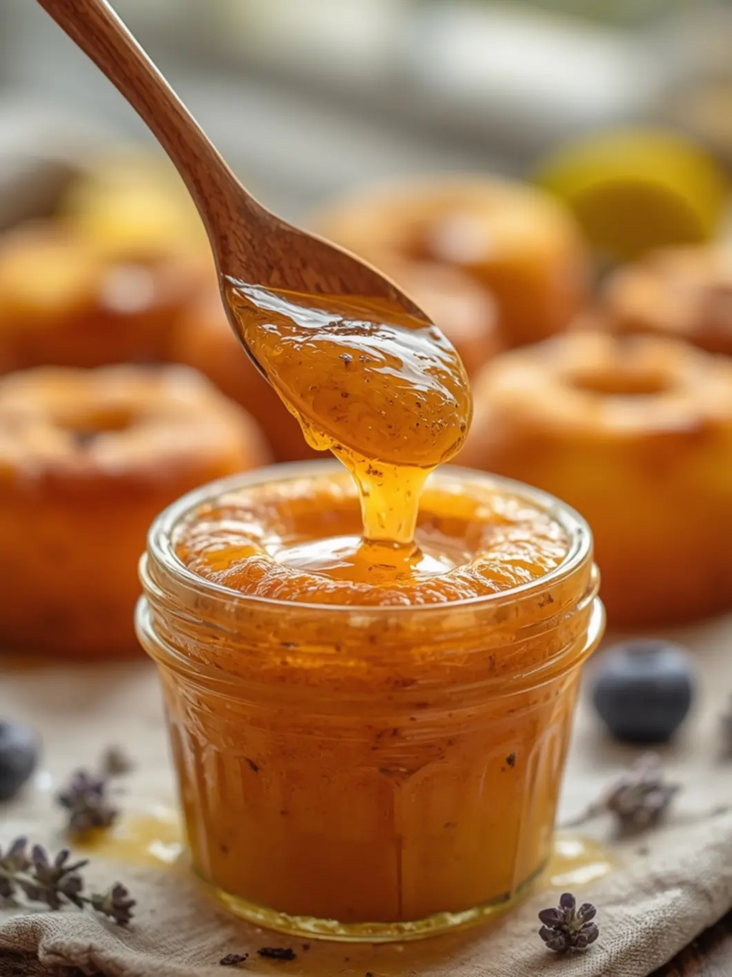 mini lemon cakes lavender glaze 3