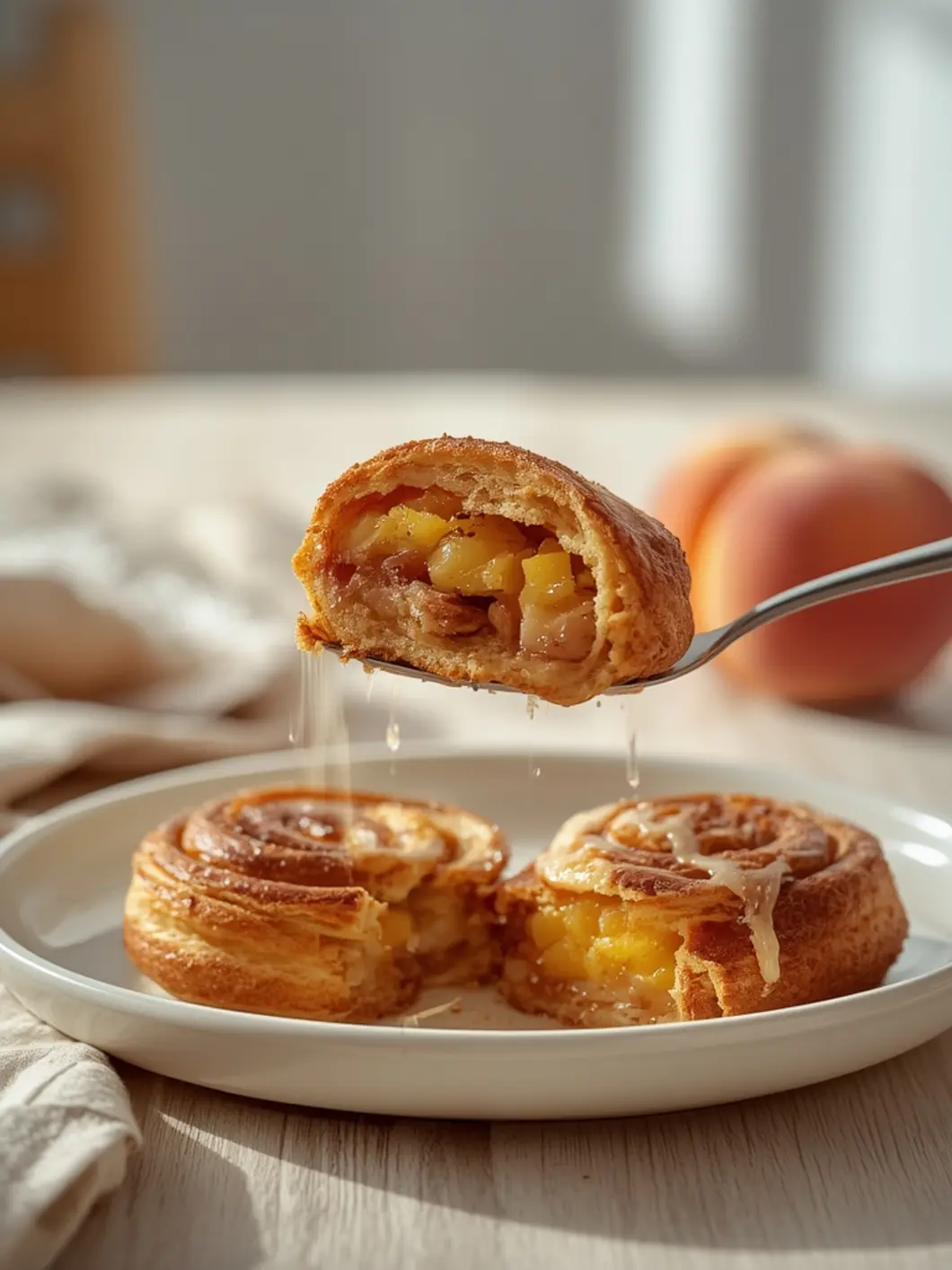 peach pie cinnamon rolls 3