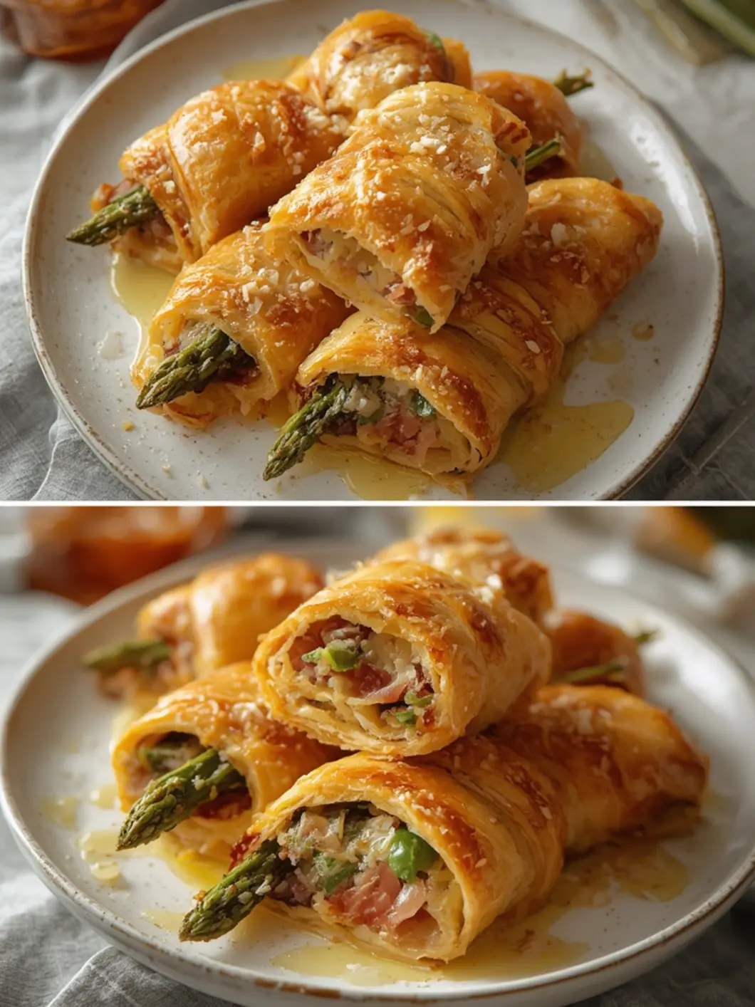 prosciutto asparagus puff pastry bundles 1