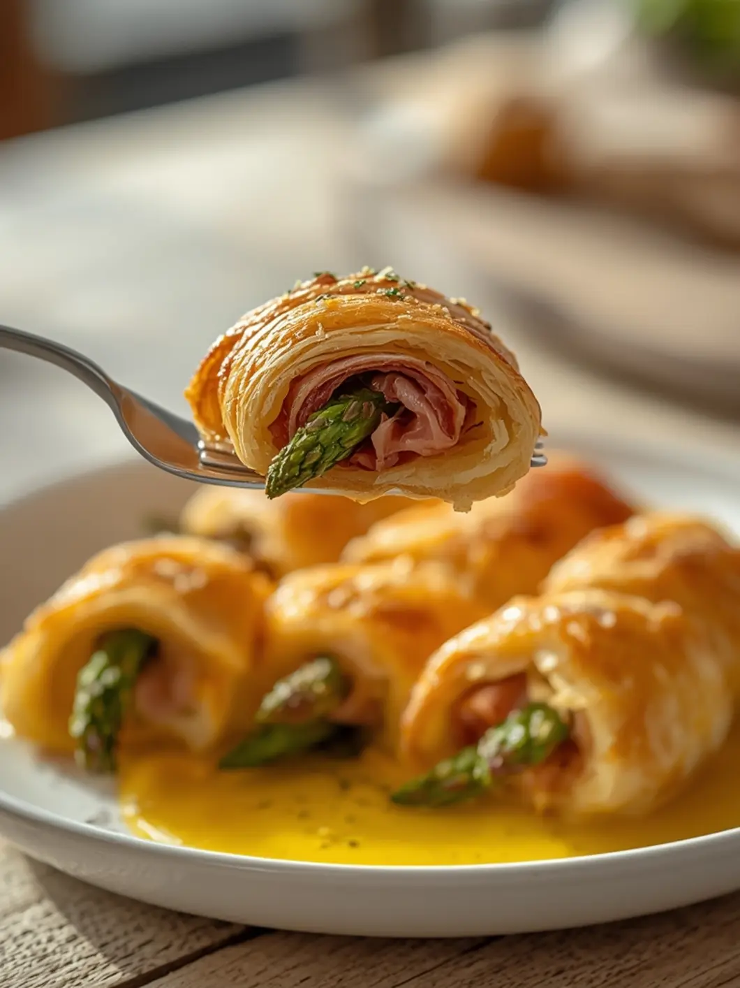 prosciutto asparagus puff pastry bundles 3