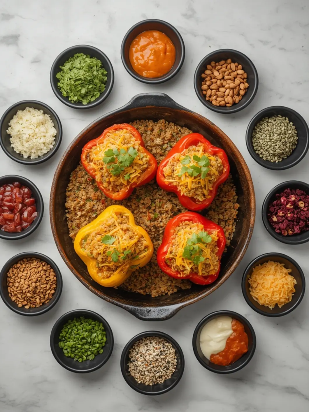 quinoa stuffed peppers variations