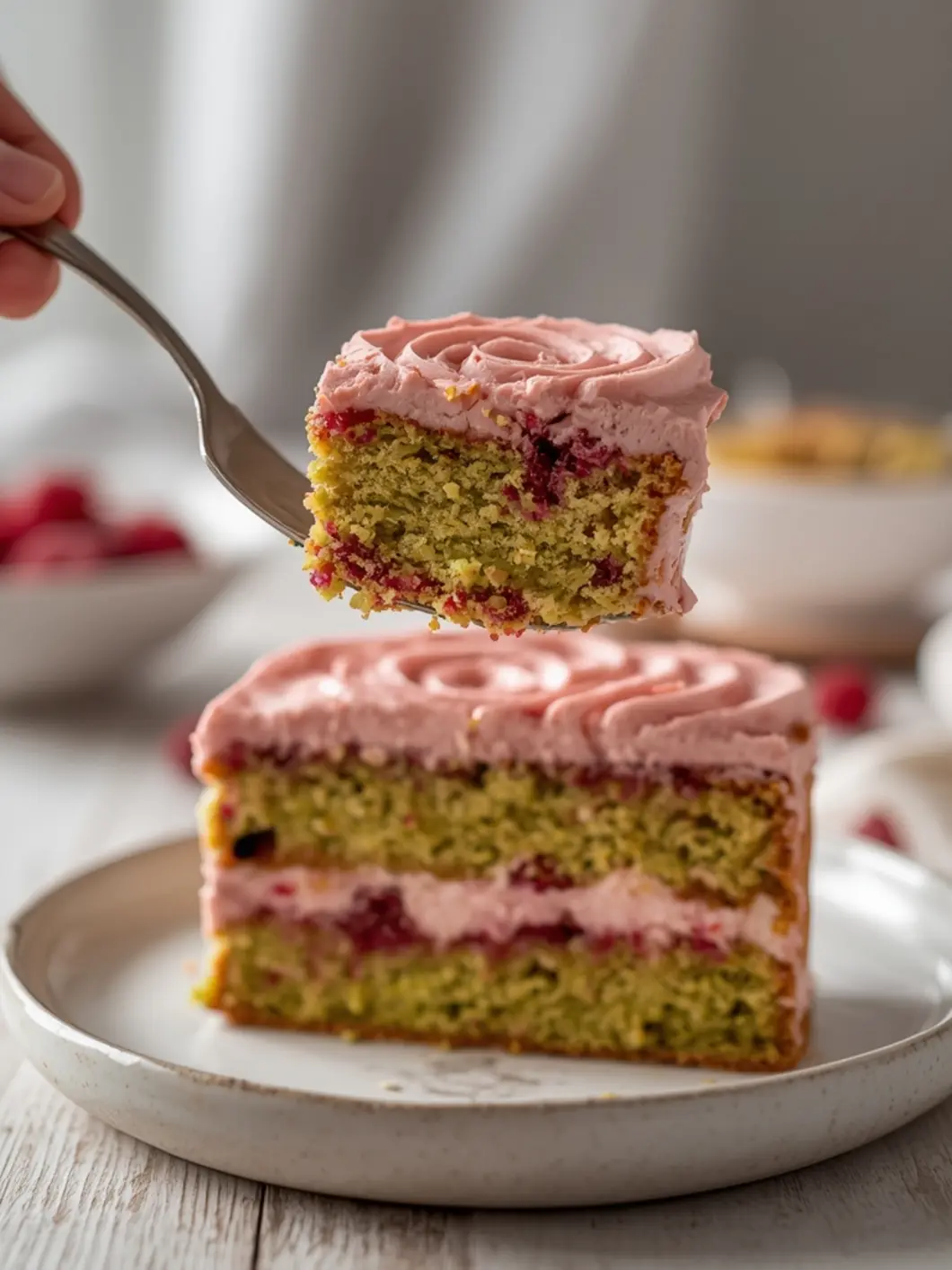 Raspberry Pistachio Cake Recipe | Easter Cake Ideas 4 raspberry pistachio cake recipe easter 3