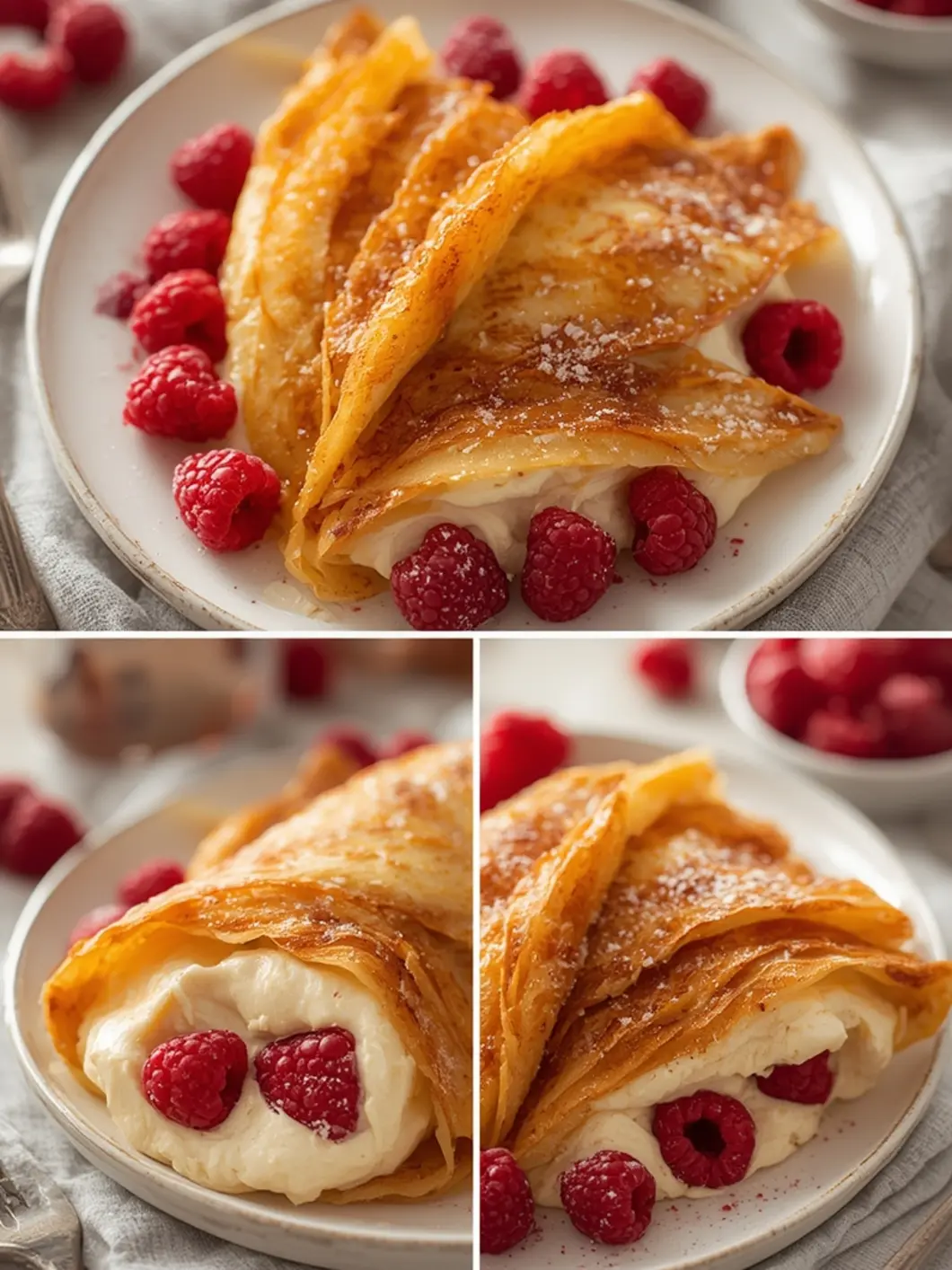 raspberry vanilla cream crepes light 1