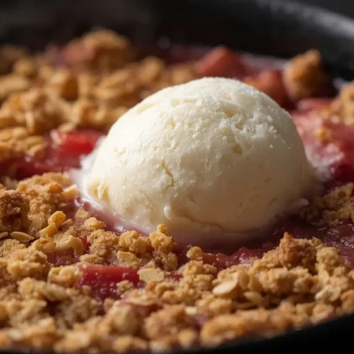 rhubarb crumble