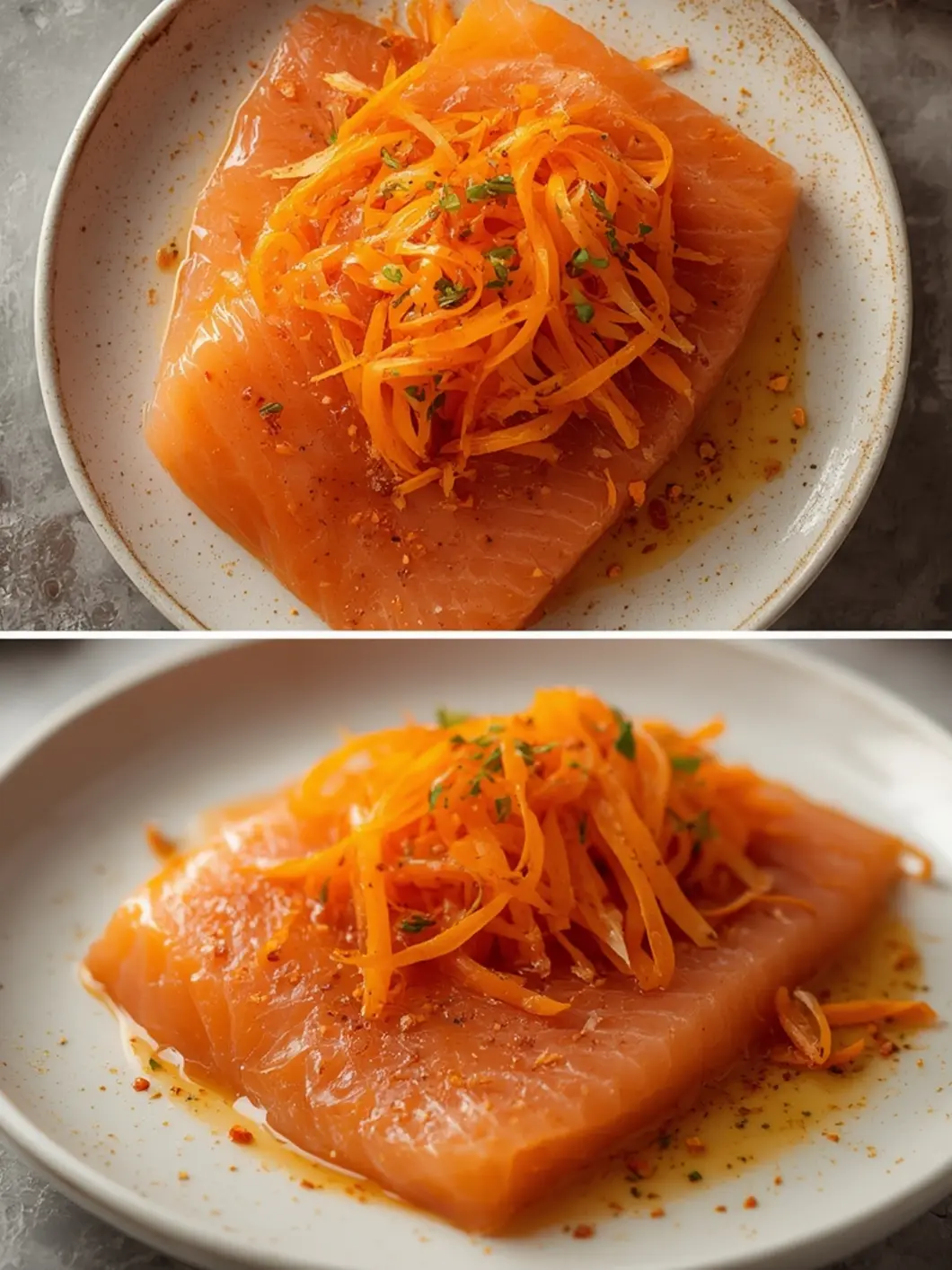 salmon crudo carrots 1