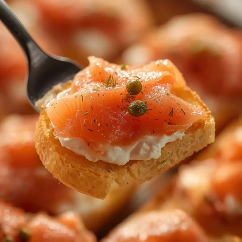 smoked salmon crostini