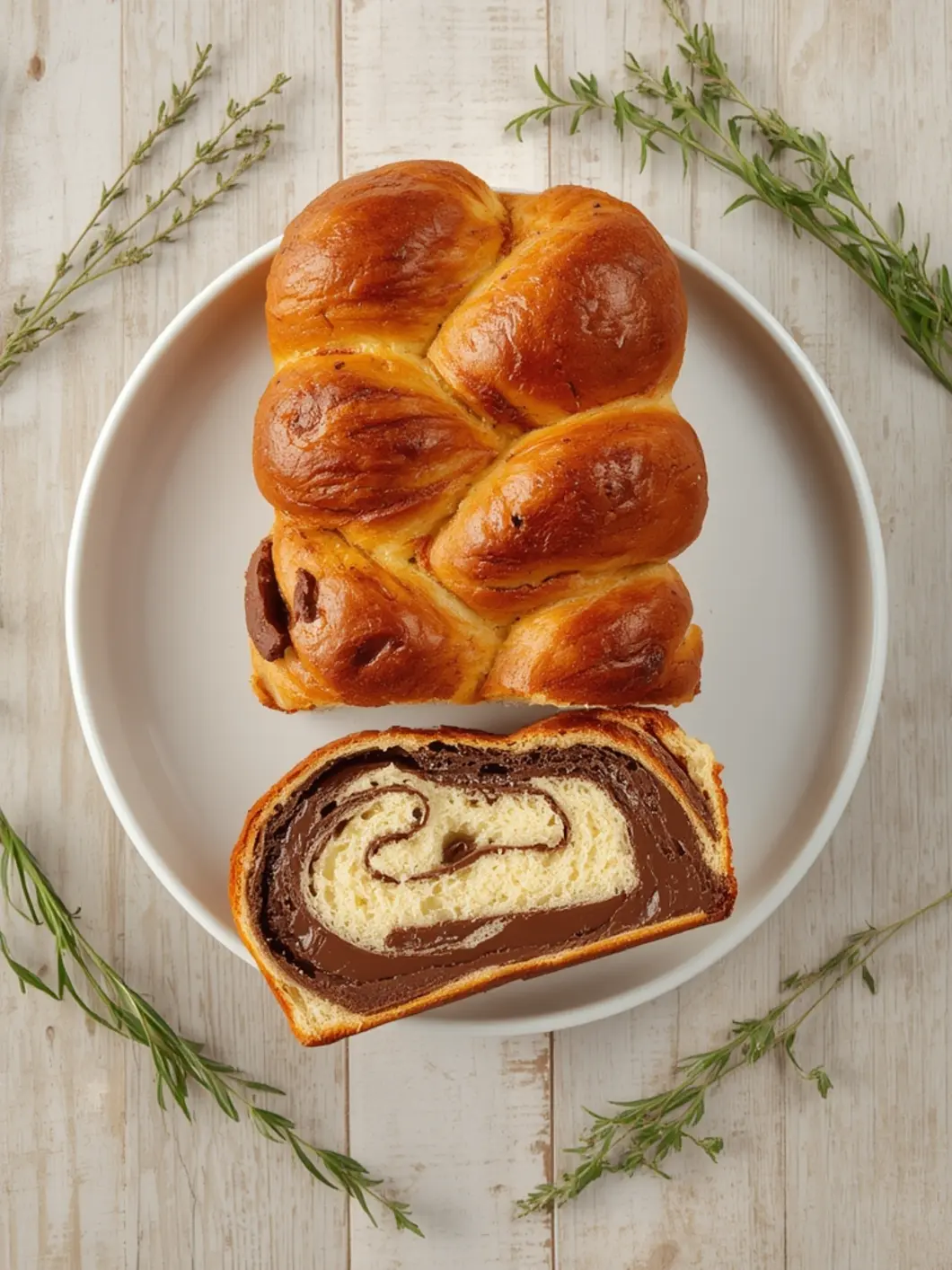 spectacular nutella swirl easter bread 2