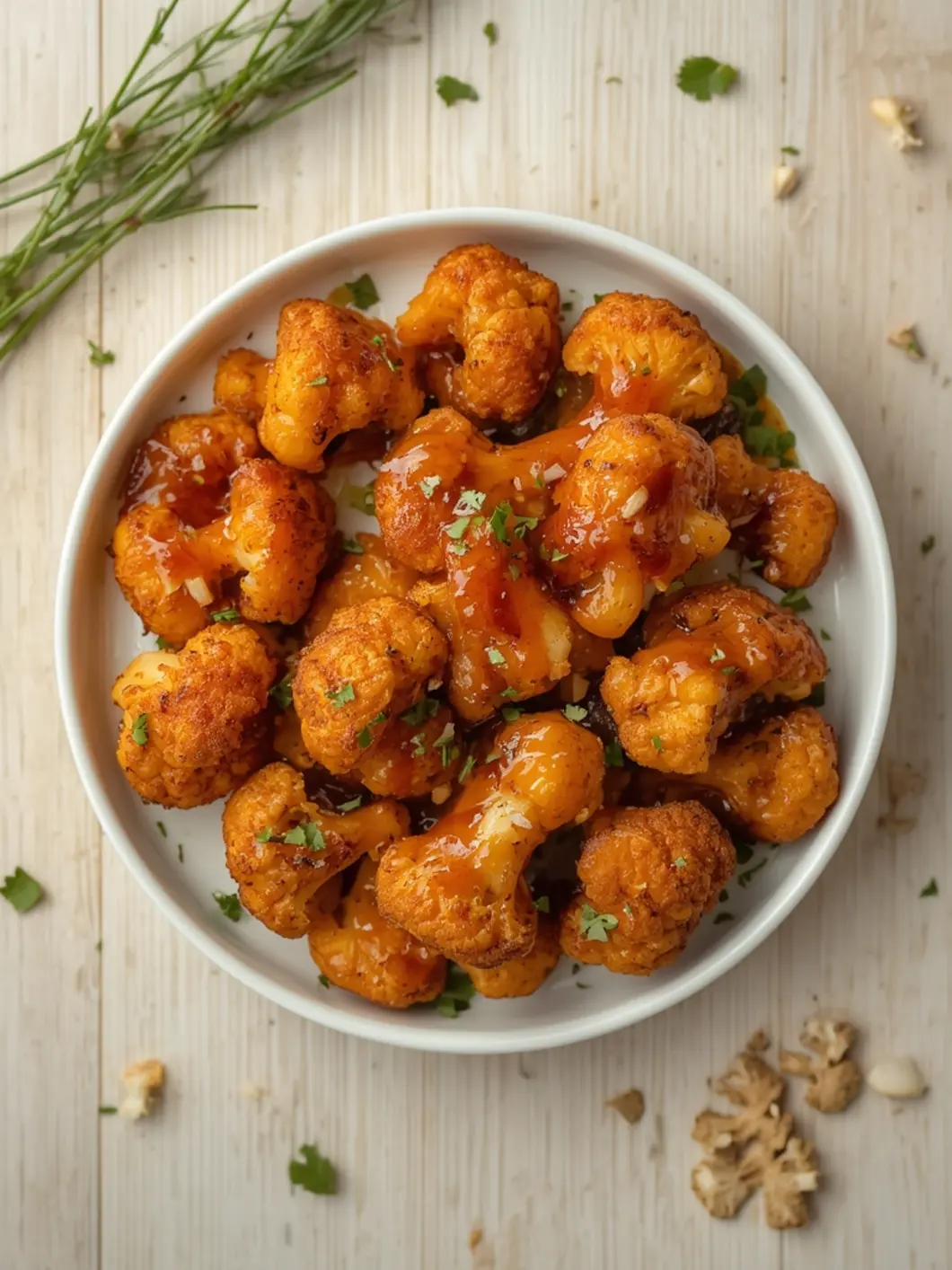 sticky honey garlic cauliflower 2