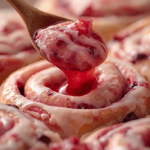 Strawberry Cheesecake Sweet Rolls With Glaze 5 strawberry cheesecake rolls glaze