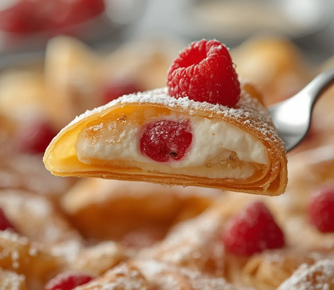 Perfect Sweet Crepes with Raspberry Vanilla Cream 2 sweet crepes raspberry vanilla cream 1