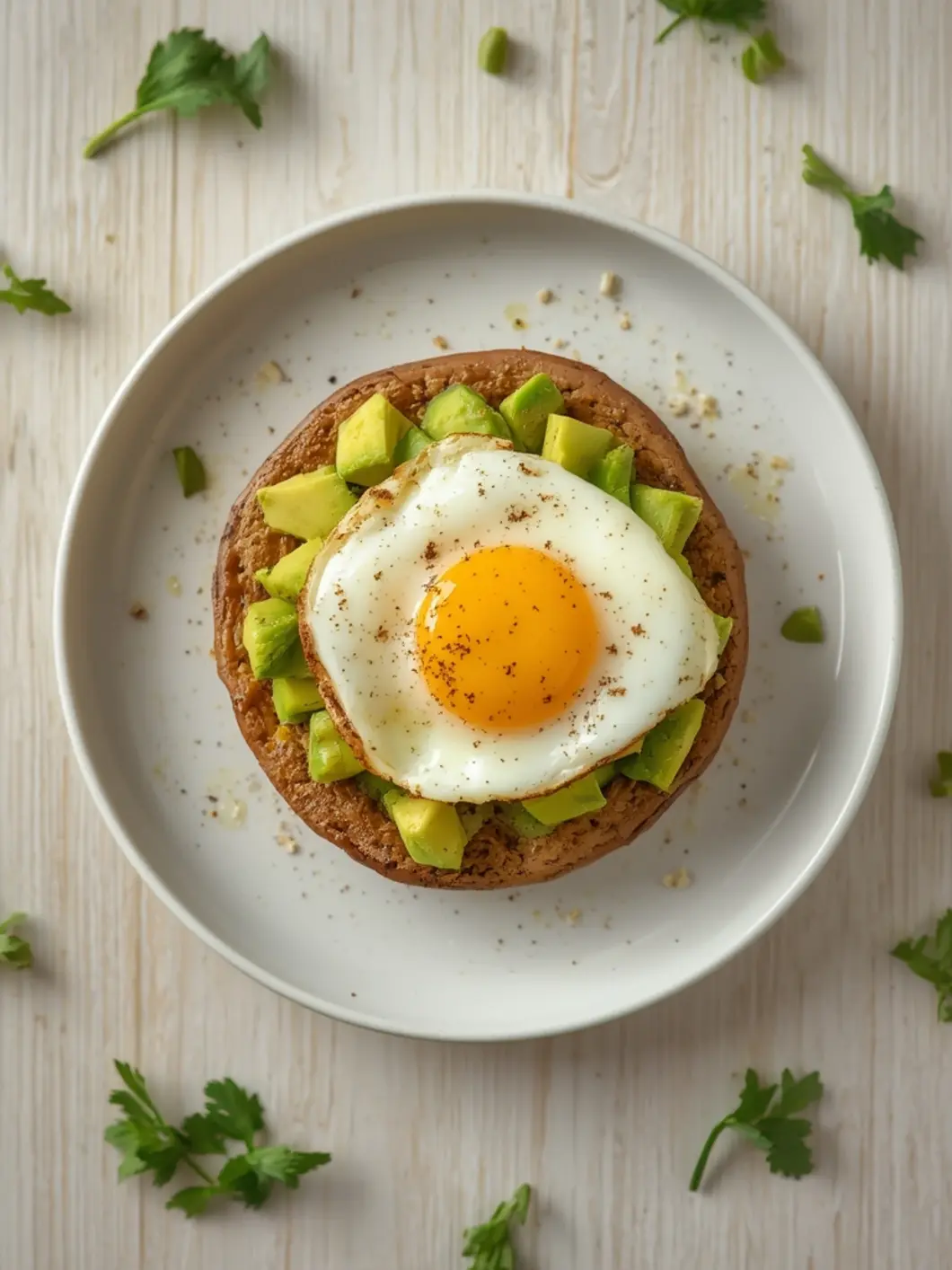 vegetarian avocado egg mushrooms 2