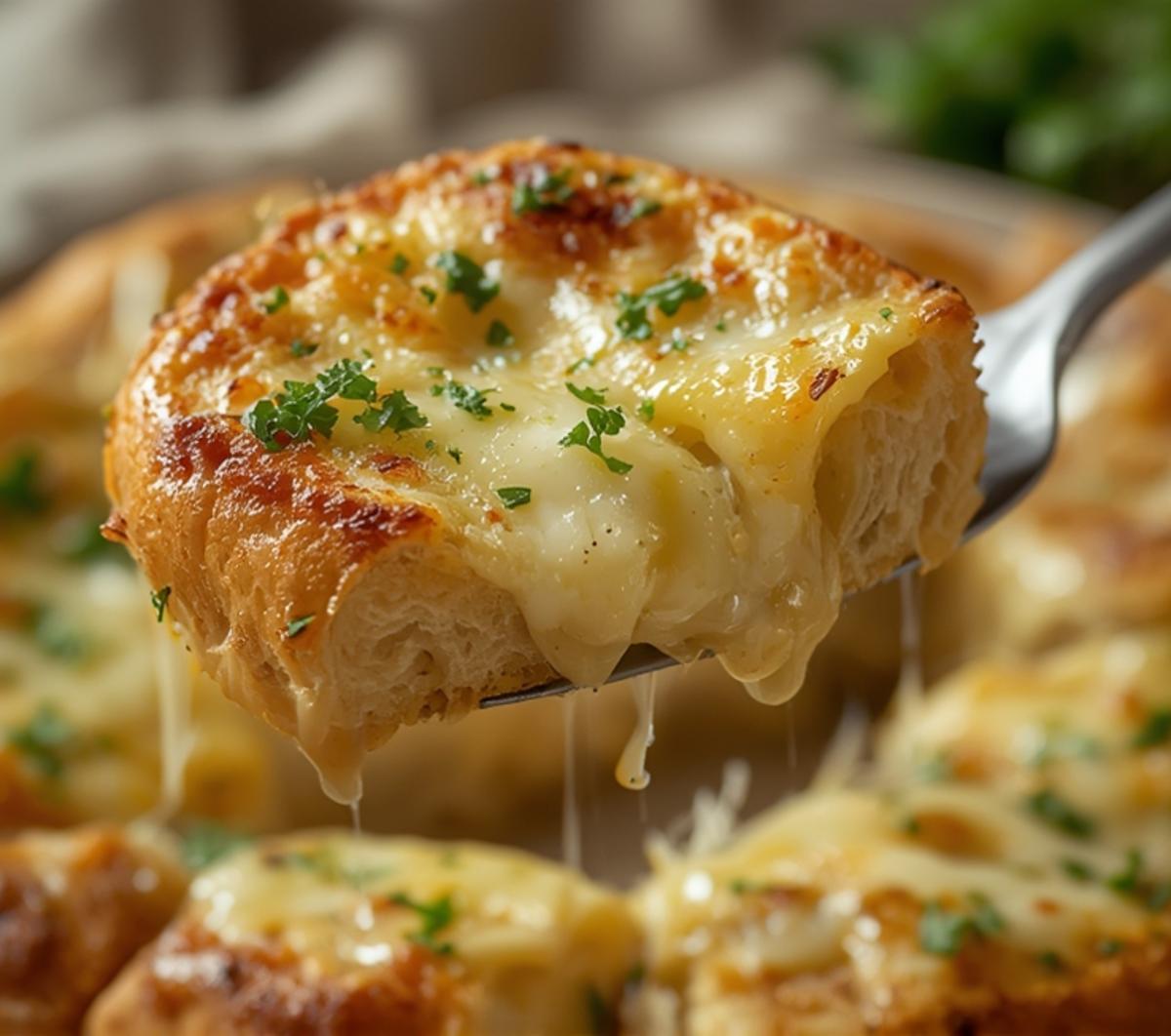 cheesy garlic bread recipe texture 1
