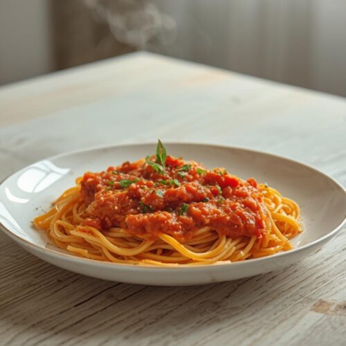 creamy tomato garlic pasta