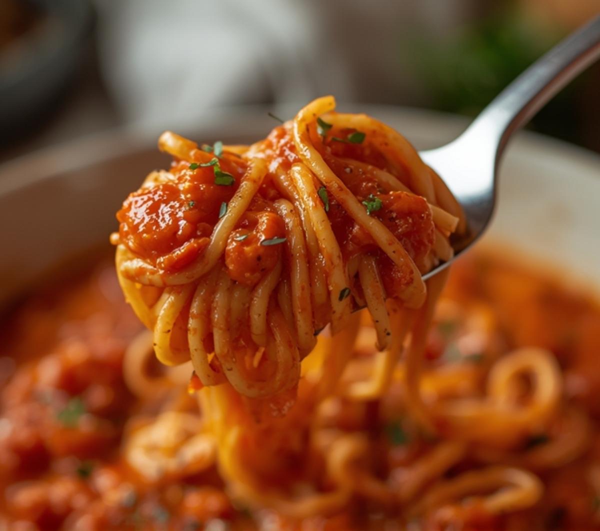creamy tomato garlic pasta