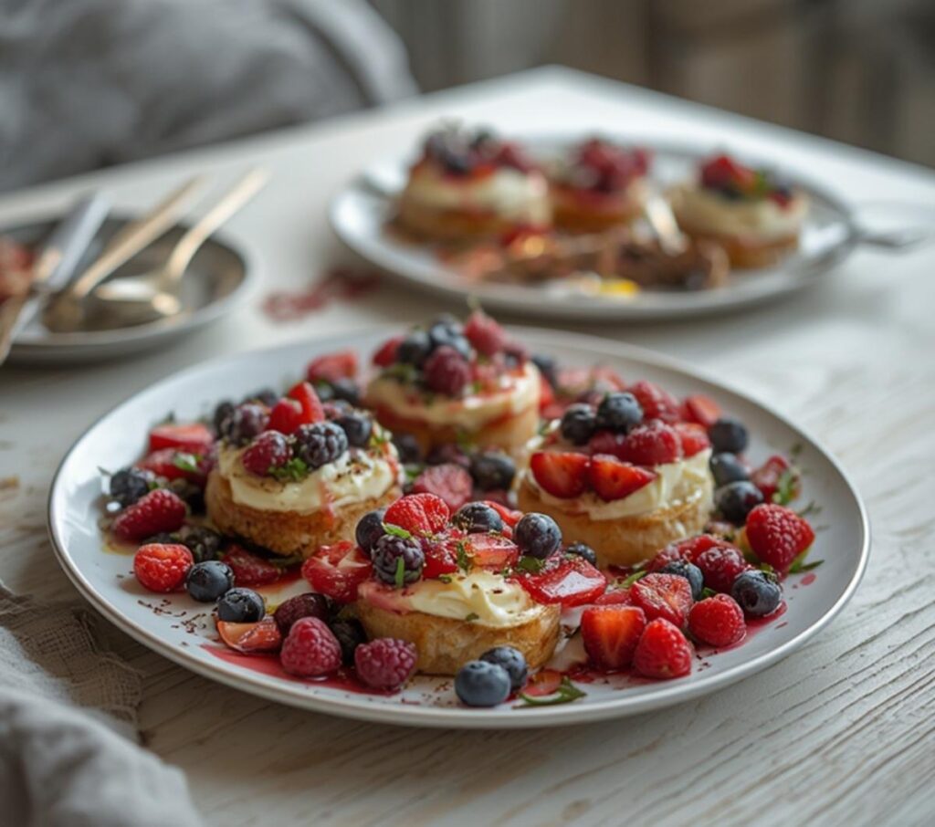 A beautiful platter of New Year dining recipes with winter glow presentation, featuring festive desserts and appetizers.