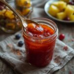 A glossy bowl of easy homemade sweet and sour sauce, perfect for dipping egg rolls and chicken nuggets.