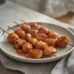 bang bang chicken skewers: : Bang bang chicken skewers with creamy spicy sauce grilled to perfection.