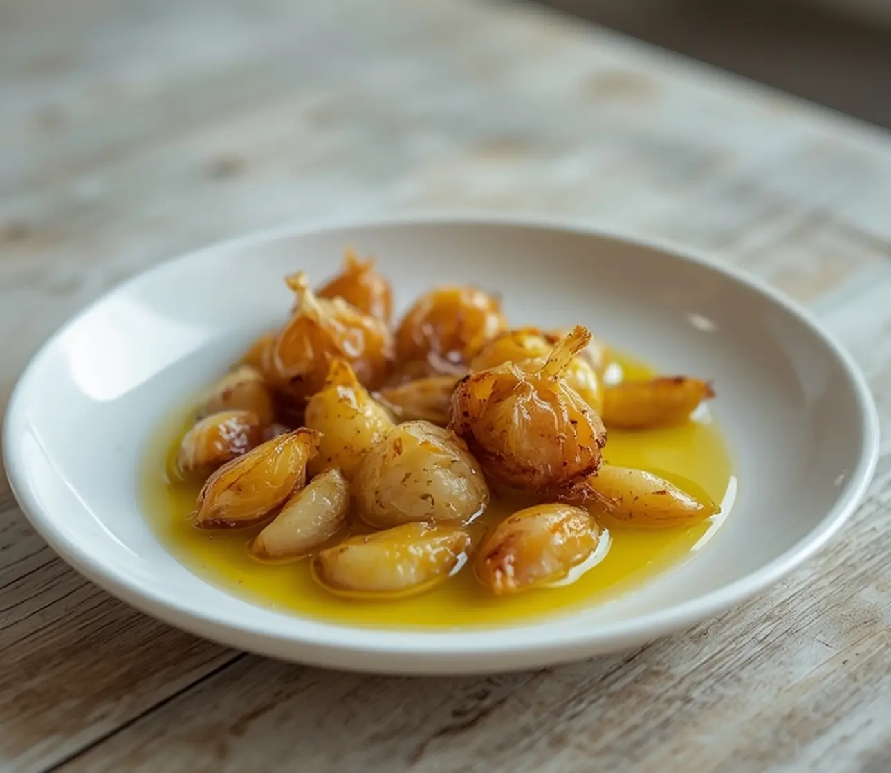 garlic confit recipe: : Garlic confit recipe with tender, caramelized cloves in olive oil