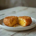 crispy corn cheese bites: : Crispy golden corn cheese bites with melted cheese and sweet corn kernels