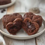 valentine's day treats: : 10 Valentine's Day Treats in heart shapes with chocolate chips.