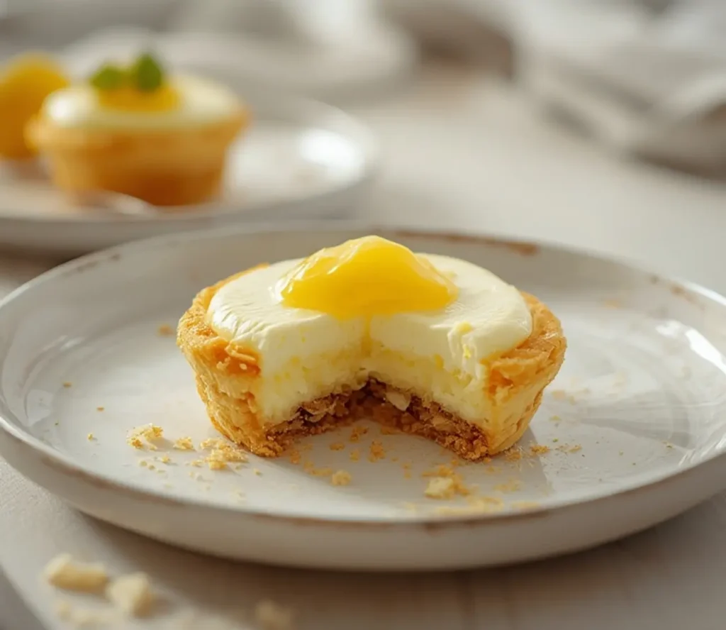 springtime lemon cream puffs: : Springtime lemon cream puffs with mousse and graham crust