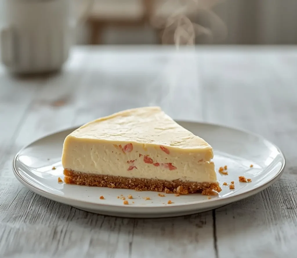 cheesecake sal au saumon fumé: : Cheesecake sal au saumon fumé avec texture lisse et éclaboussures roses