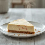 cheesecake sal au saumon fumé: : Cheesecake sal au saumon fumé avec texture lisse et éclaboussures roses