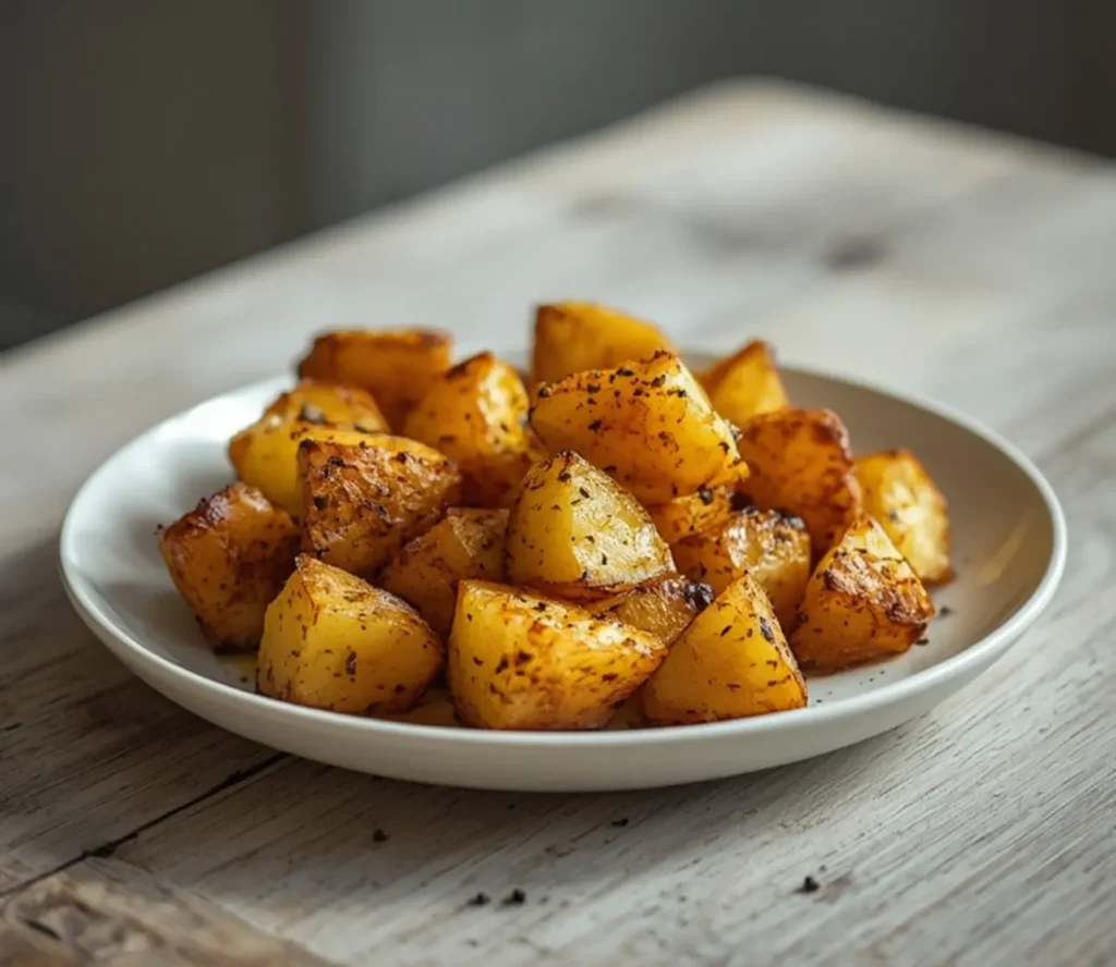 potato side dishes: : Golden roasted potato side dishes in a bowl for family dinners