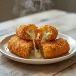 mozzarella sticks recipe: : Crispy mozzarella sticks recipe with melted cheese inside
