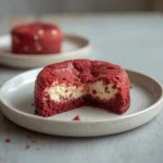 easy mini red velvet cheesecakes: : Easy mini red velvet cheesecakes with creamy red velvet filling