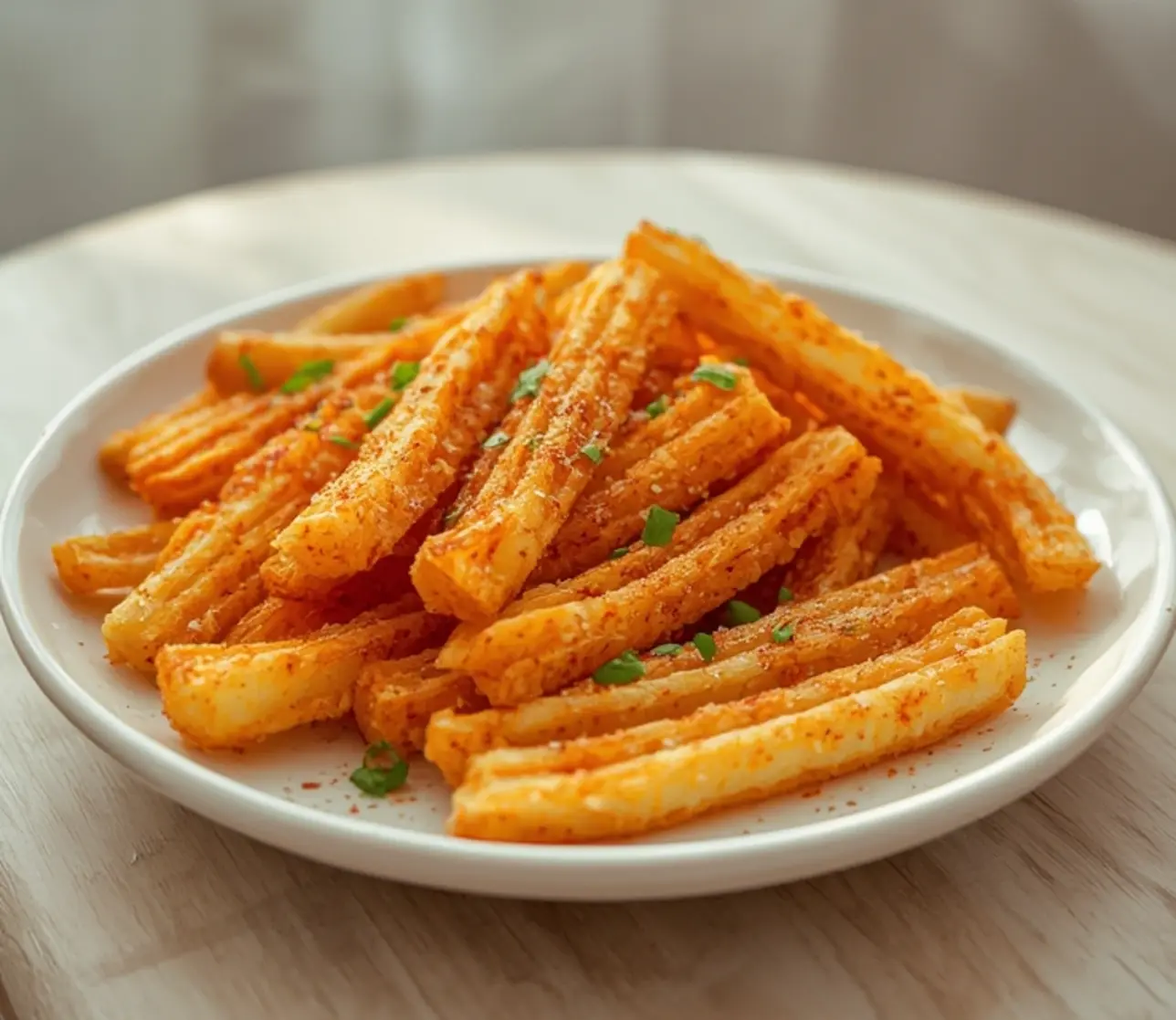 crispy mashed potato fries: : Golden crispy mashed potato fries on a baking sheet