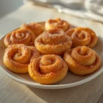 churro cruffins recipe: : Golden brown churro cruffins coated in cinnamon sugar