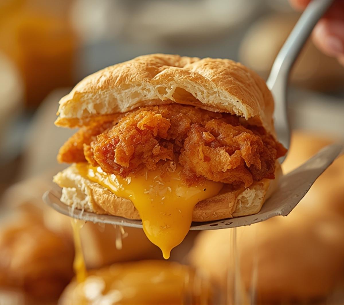 fried chicken buns cheese