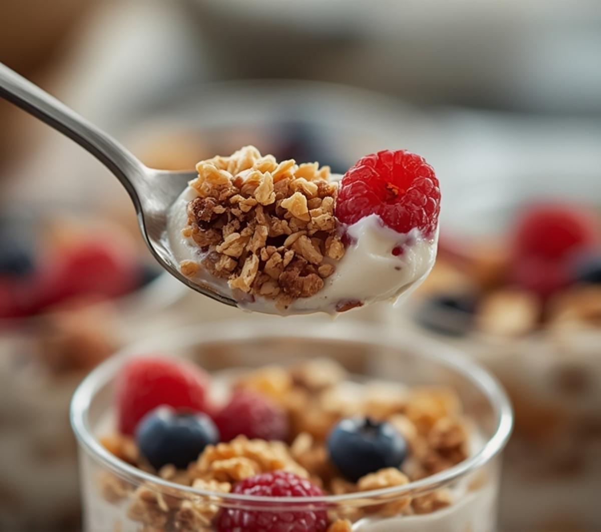 frozen yogurt granola cups