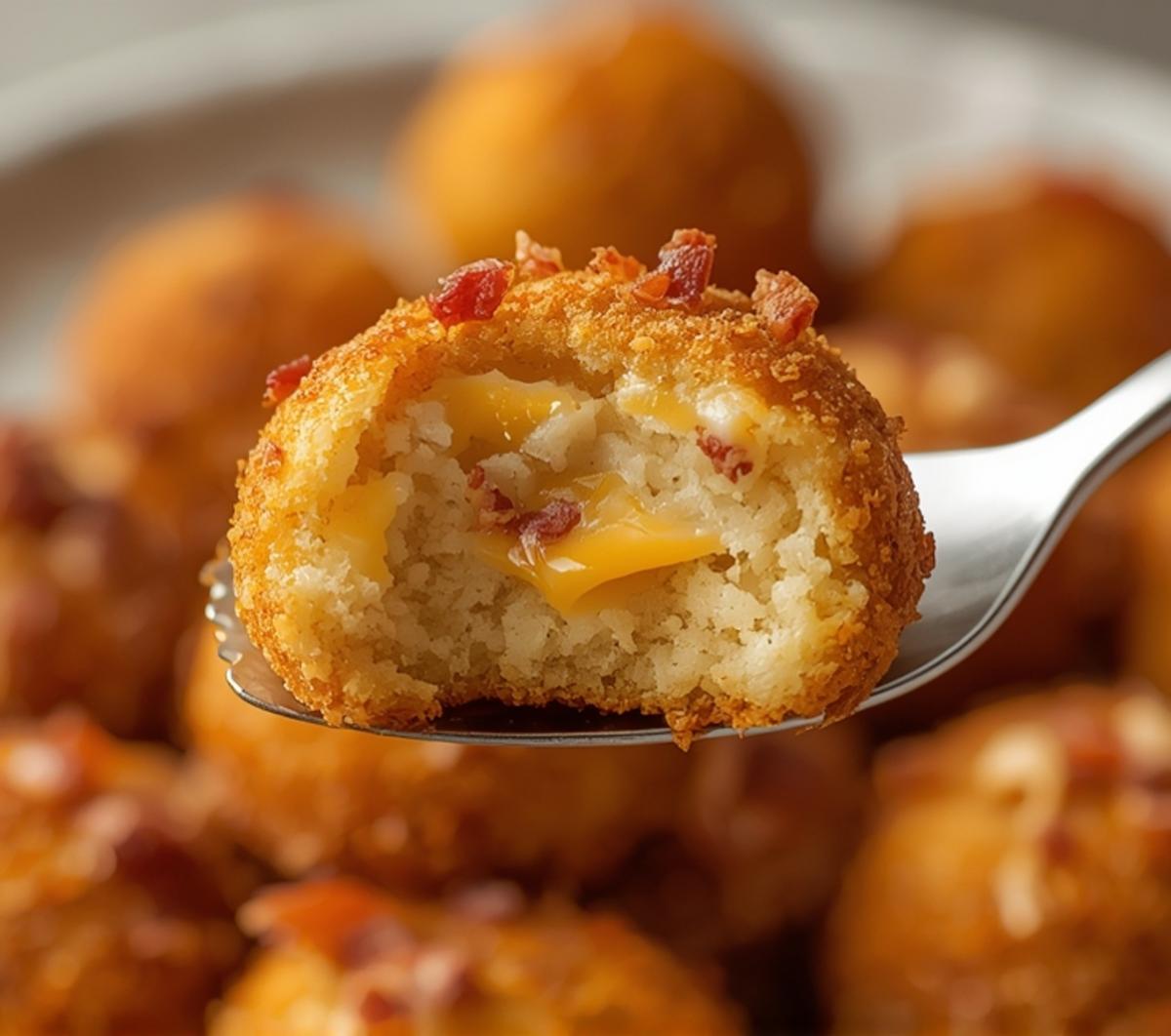 loaded mashed potato balls