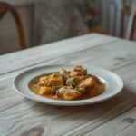 recipe plated and served on a table