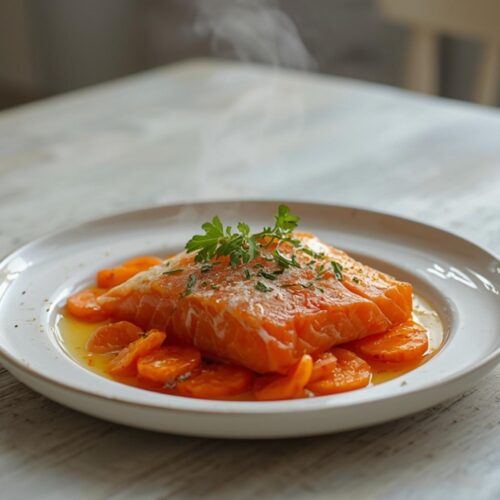 spicy salmon crudo carrots