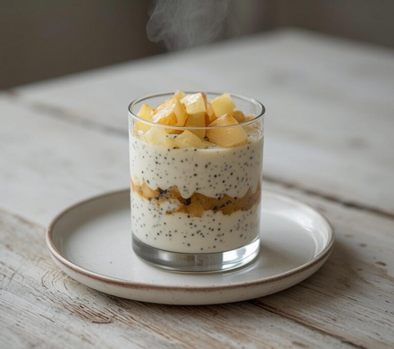 Perfect Overnight Apple Chia Pudding for 4 Servings