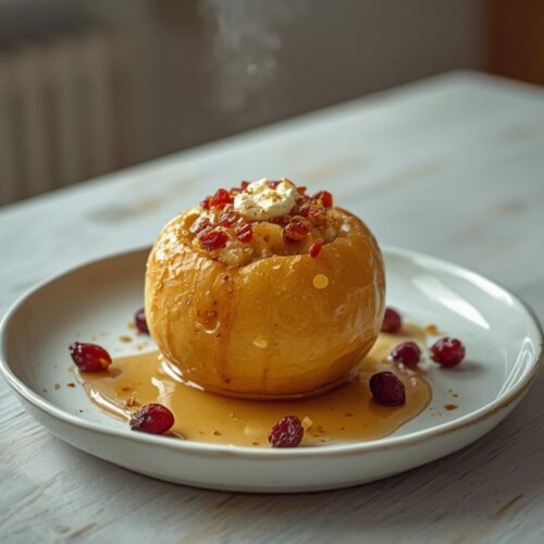 baked apples with feta