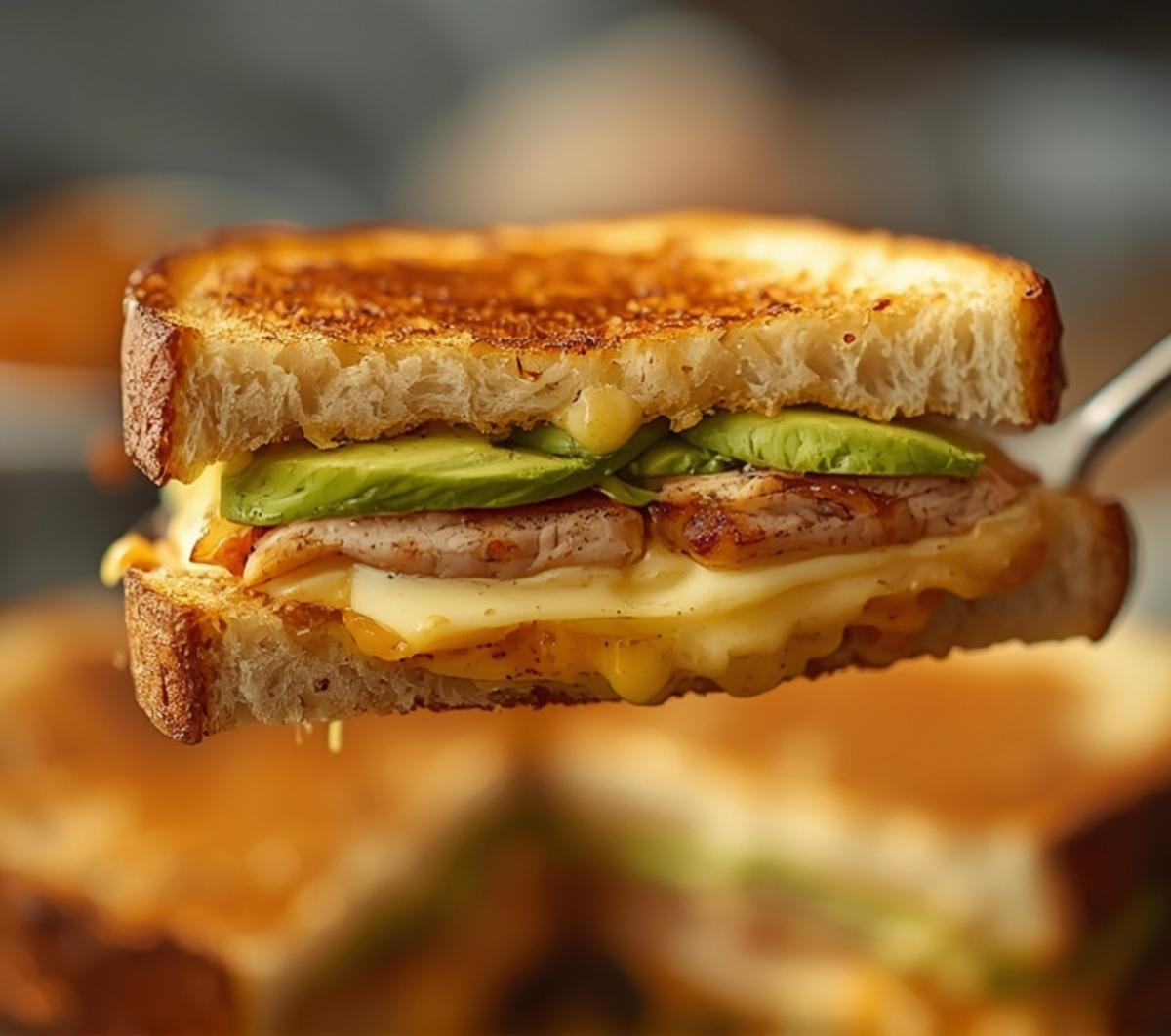 chicken avocado melt sandwich