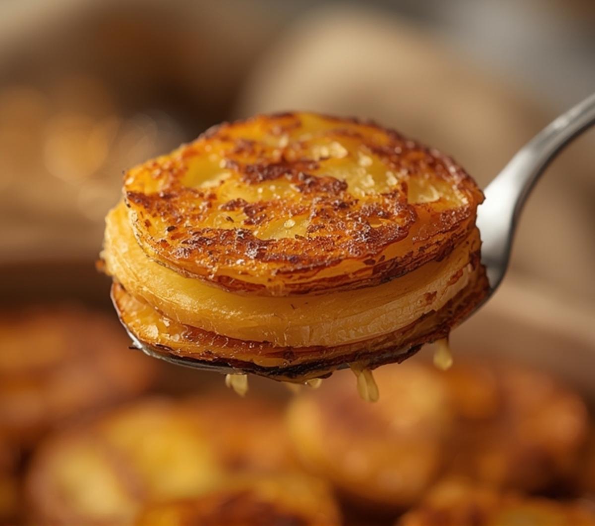 crispy potato stacks