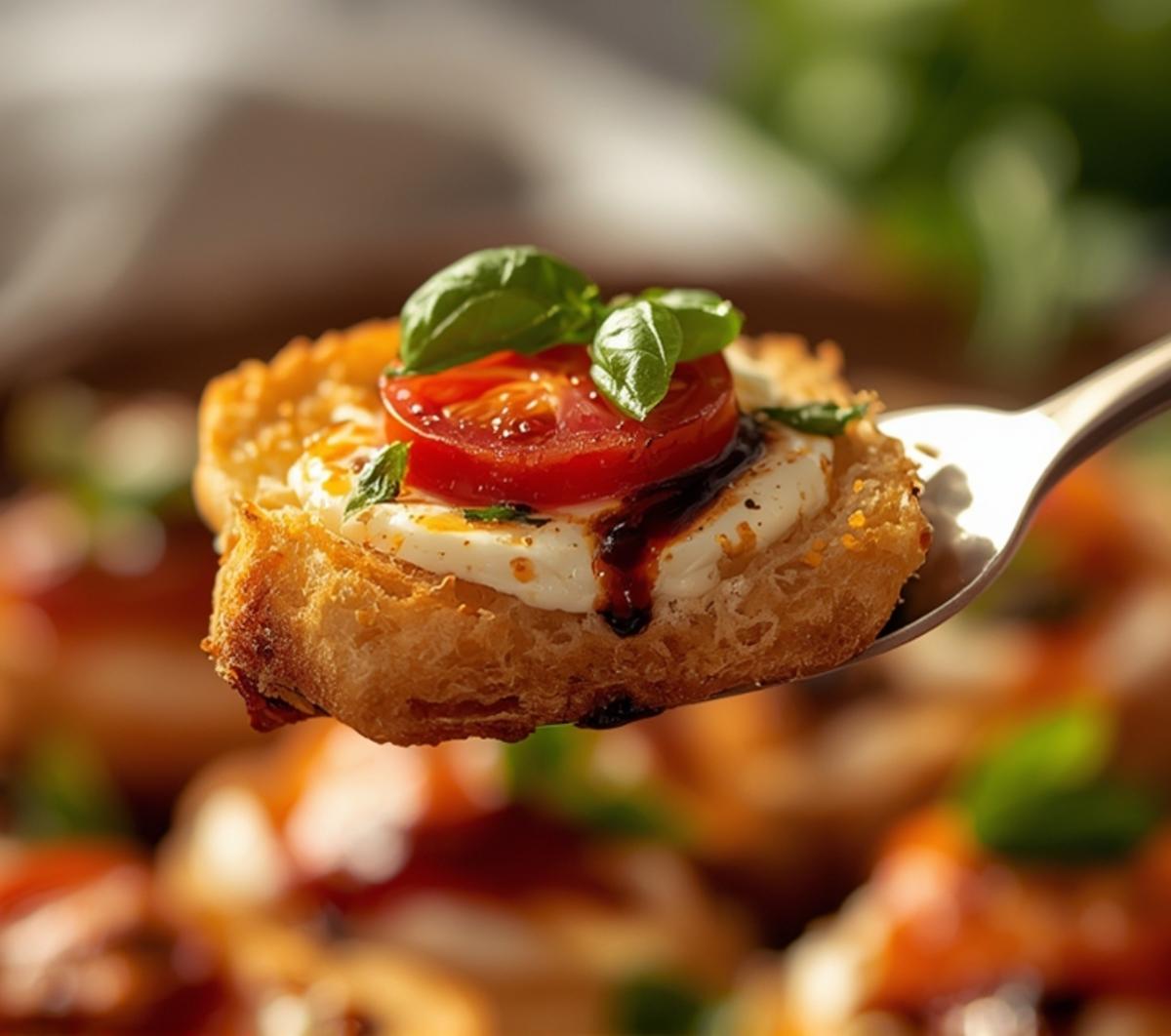 easy italian bruschetta mozzarella