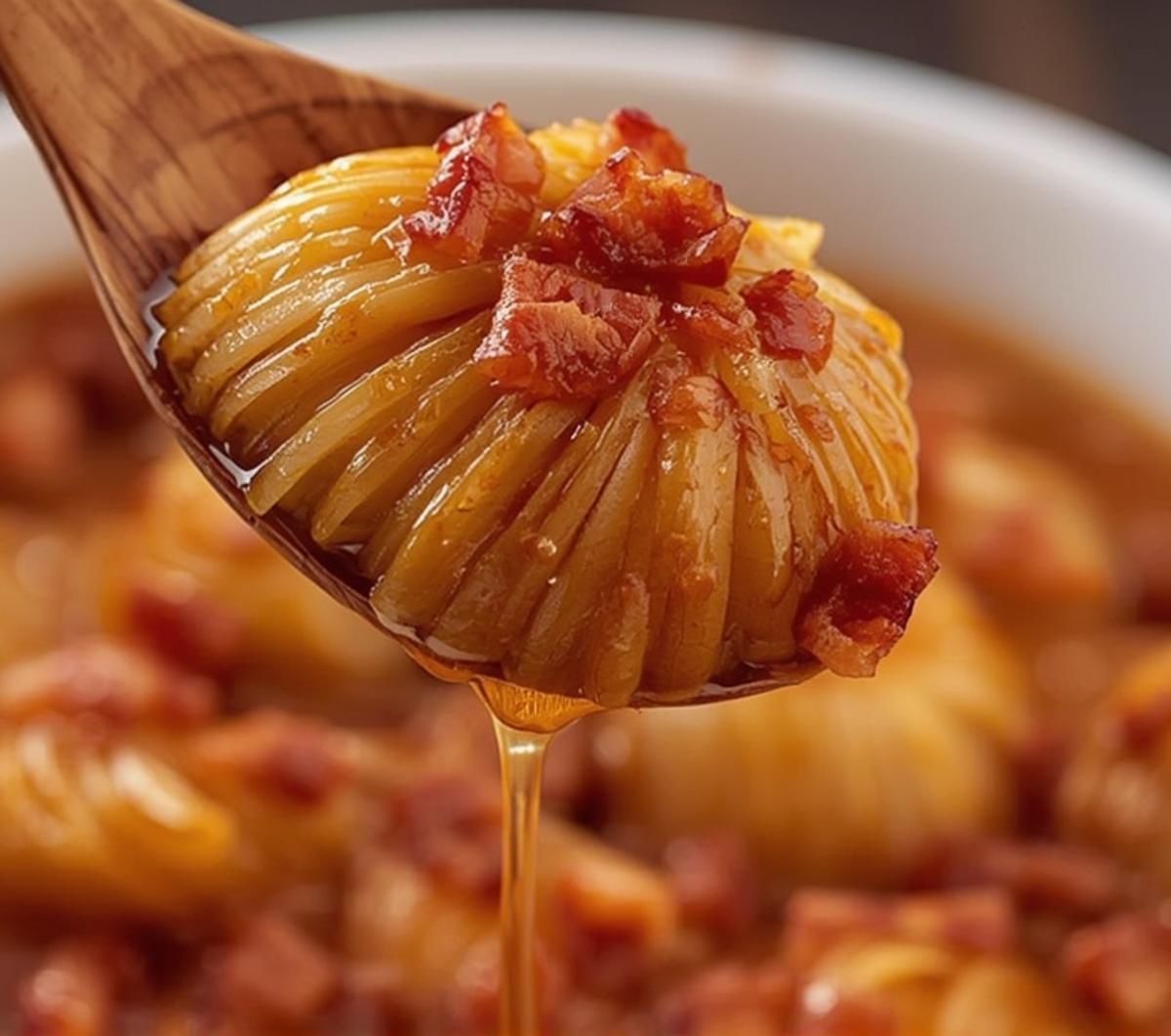 Perfect Honey-Glazed Shallots with Crispy Bacon in 45 Minutes 2 honey glazed shallots bacon texture 1