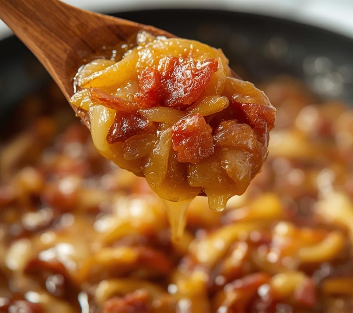 honey glazed shallots bacon