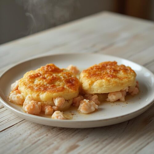 Lobster crab butter bombs plated and served, a decadent low-carb keto dinner treat for special occasions.