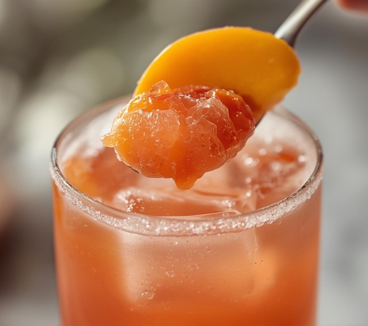 peach bellini mocktail recipe