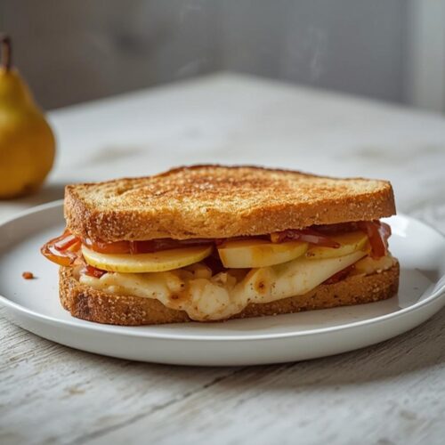 pear apple grilled cheese